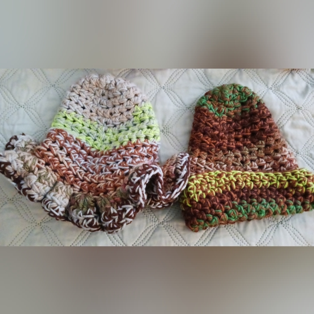 2pc Handmade Crochet Hats #1